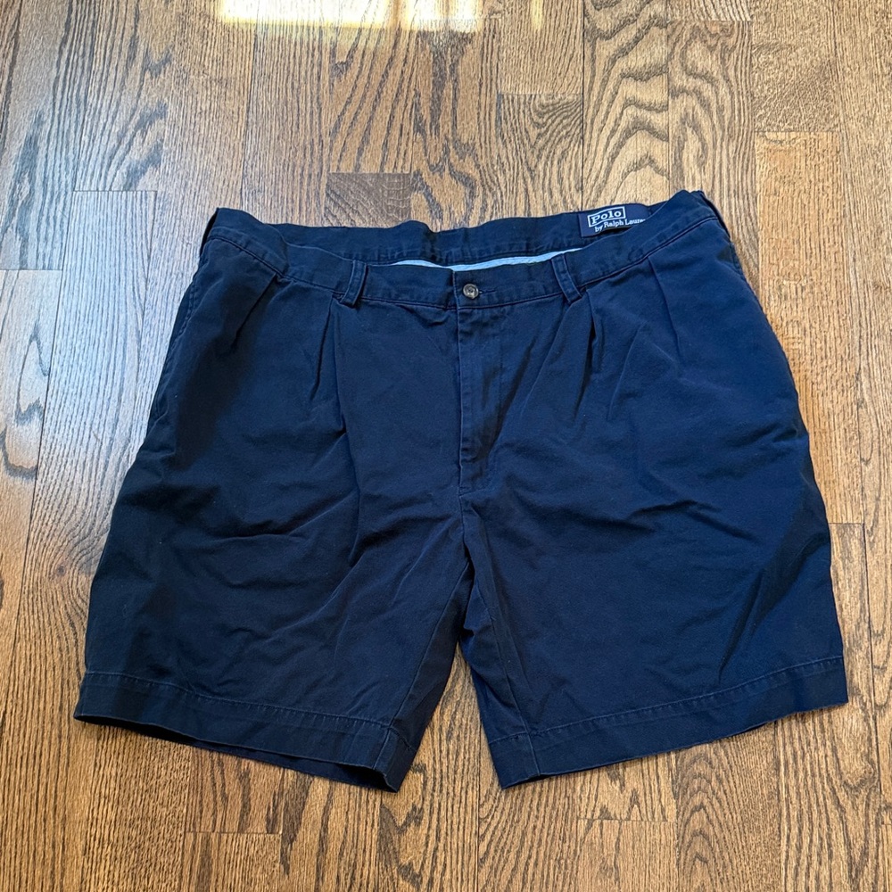 Polo by Ralph Lauren Navy pleated Front Men’s Shorts